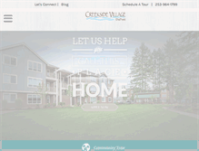 Tablet Screenshot of creeksidevillageapartmenthomes.com